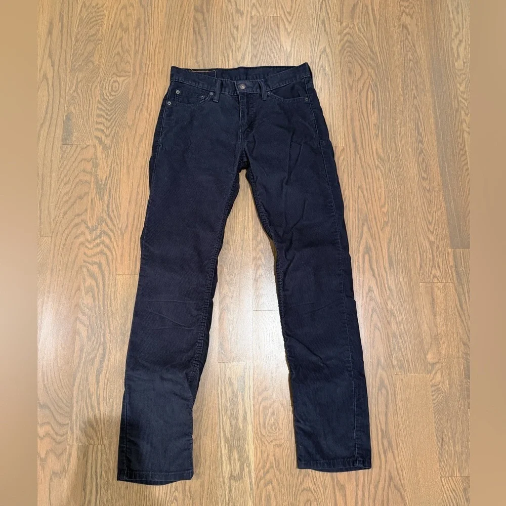 Levi's Men's 511 Slim Straight Corduroy Stretch Jeans navy blue size 30x32